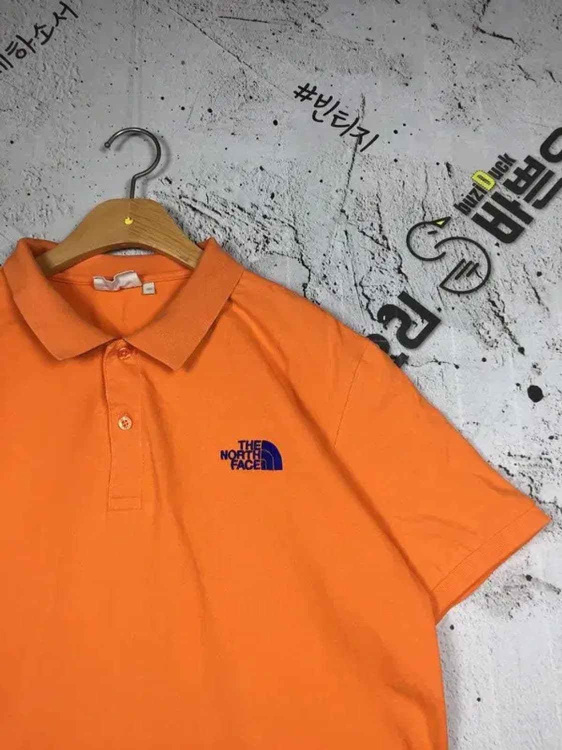 노스페이스 넥 컬러 포인트 폴로 반팔 카라티 오렌지 110 1000592 상품이미지4