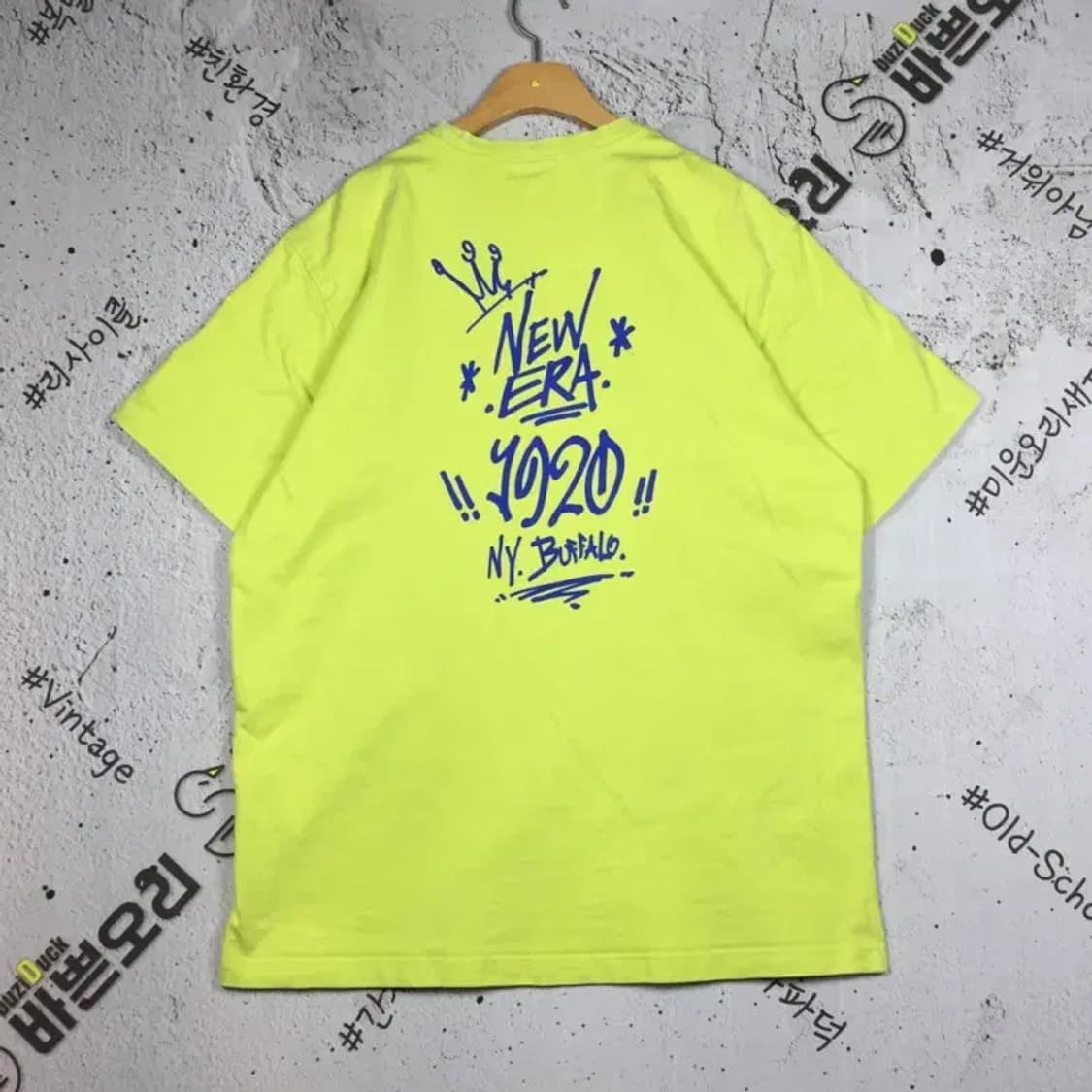 뉴에라 그라피티 반팔 티 옐로우 110(2XL) 1000593 상품이미지2