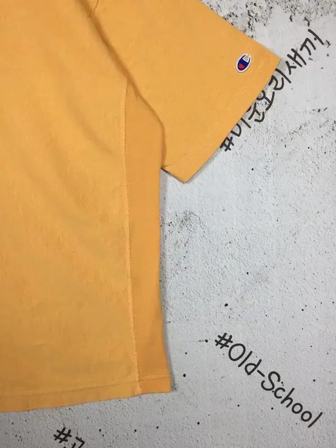 챔피온 빈티지 오버핏 스몰로고 반팔 티 오렌지 M 1000594 상품이미지6