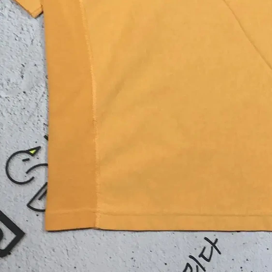 챔피온 빈티지 오버핏 스몰로고 반팔 티 오렌지 M 1000594 상품이미지8