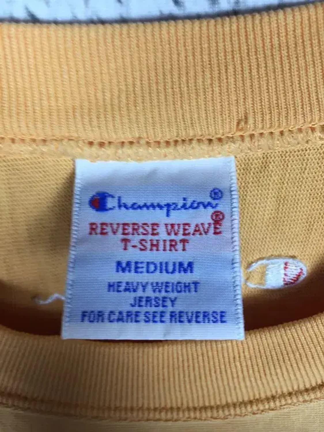 챔피온 빈티지 오버핏 스몰로고 반팔 티 오렌지 M 1000594 상품이미지9