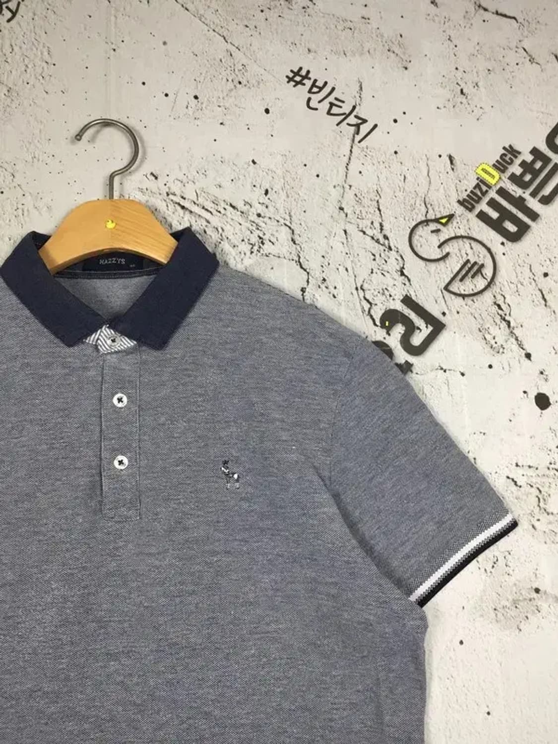 헤지스 반팔 카라티 그레이 105 1000597 상품이미지4