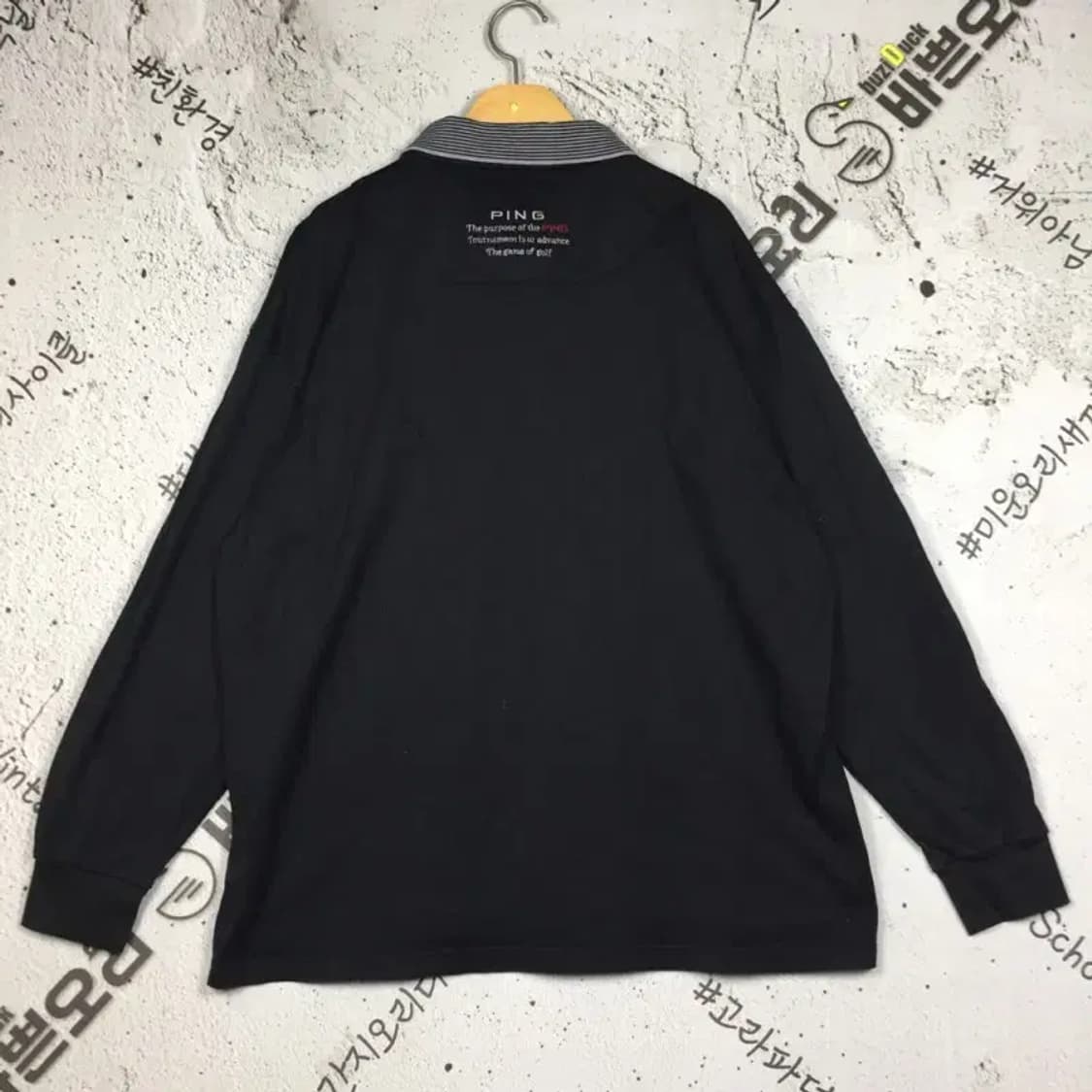 핑 PING 골프 긴팔 카라티 블랙 105 2100190 상품이미지2