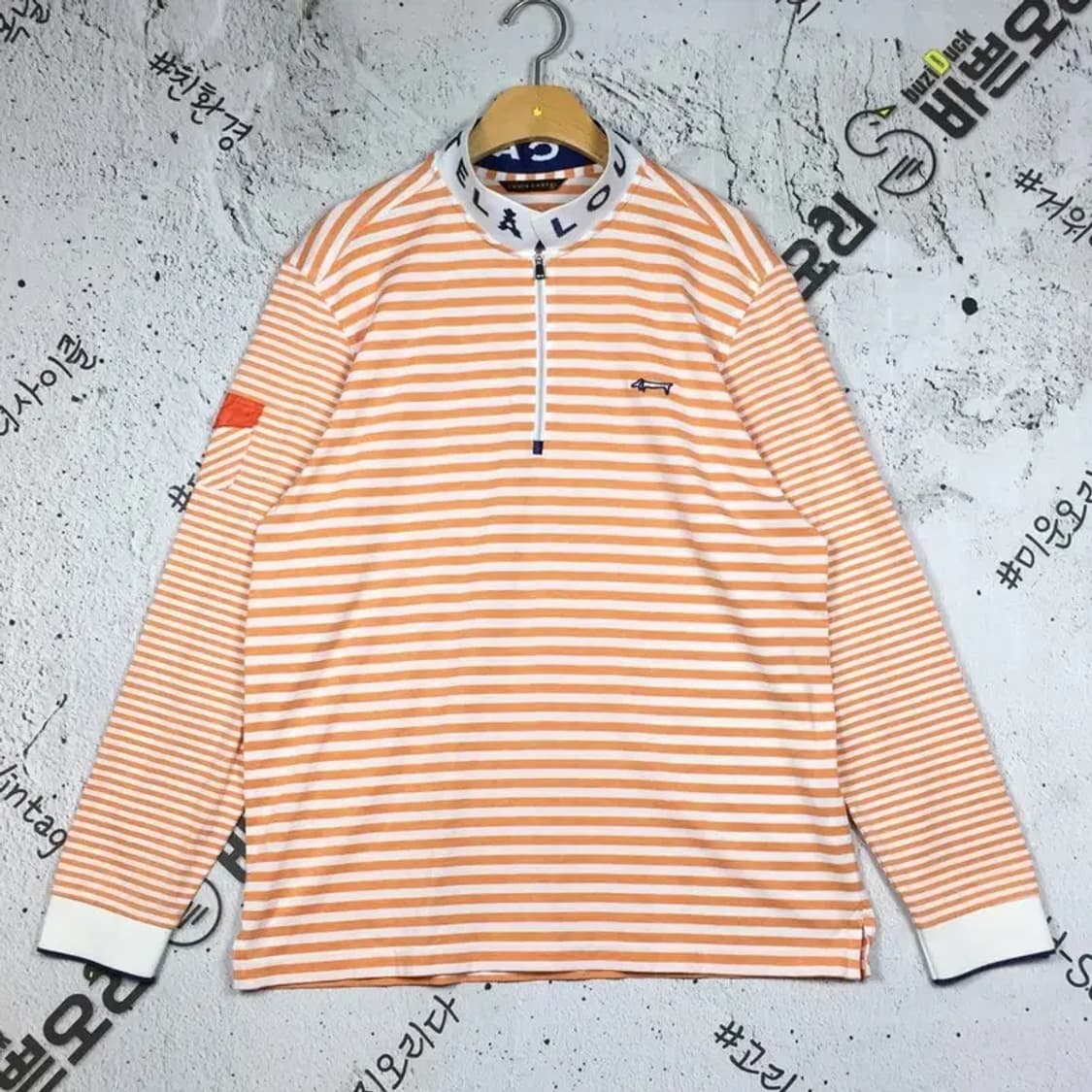 루이까스텔 골프 하프집업 긴팔 티 오렌지 105 2100189 상품이미지1