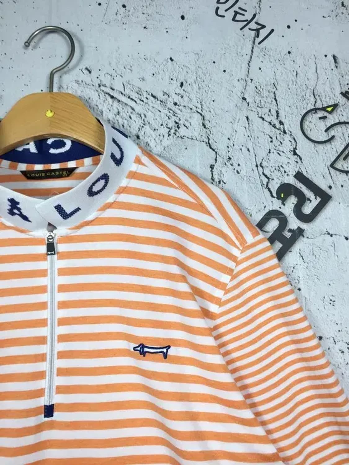 루이까스텔 골프 하프집업 긴팔 티 오렌지 105 2100189 상품이미지4