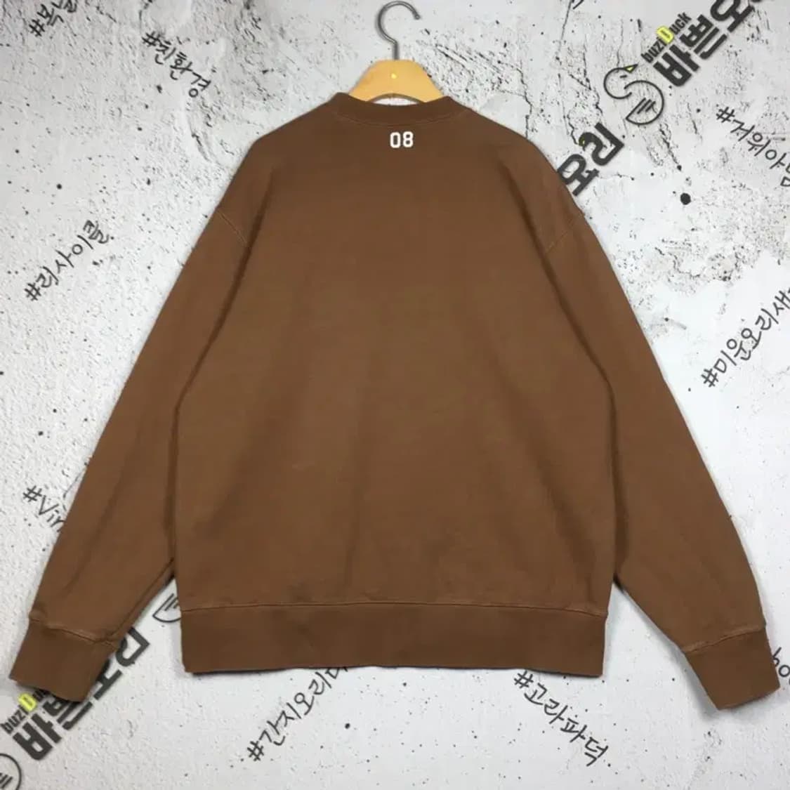 커버낫 크루넥 맨투맨 브라운 XL 2200282 상품이미지2