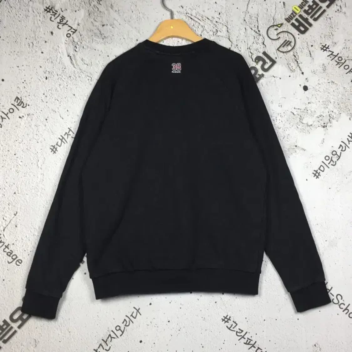 캉골 KANGOL 빈티지 스웨트 맨투맨 블랙 M 2200283 상품이미지2