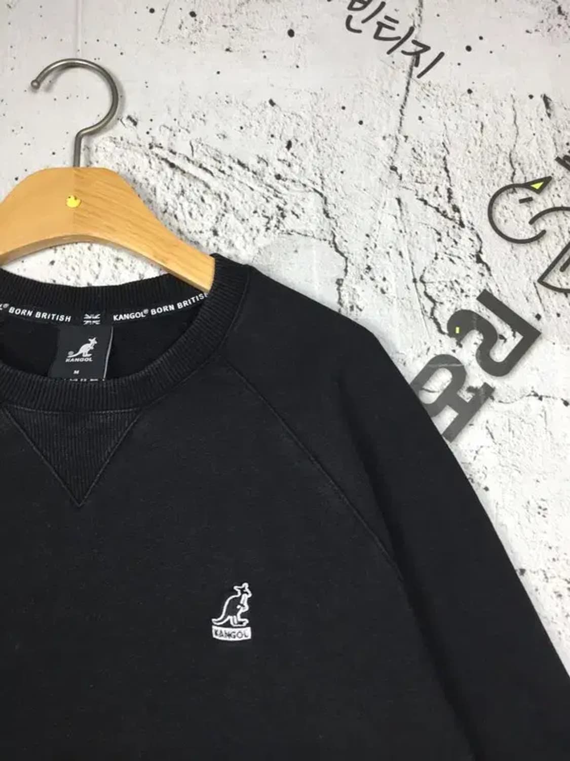 캉골 KANGOL 빈티지 스웨트 맨투맨 블랙 M 2200283 상품이미지4
