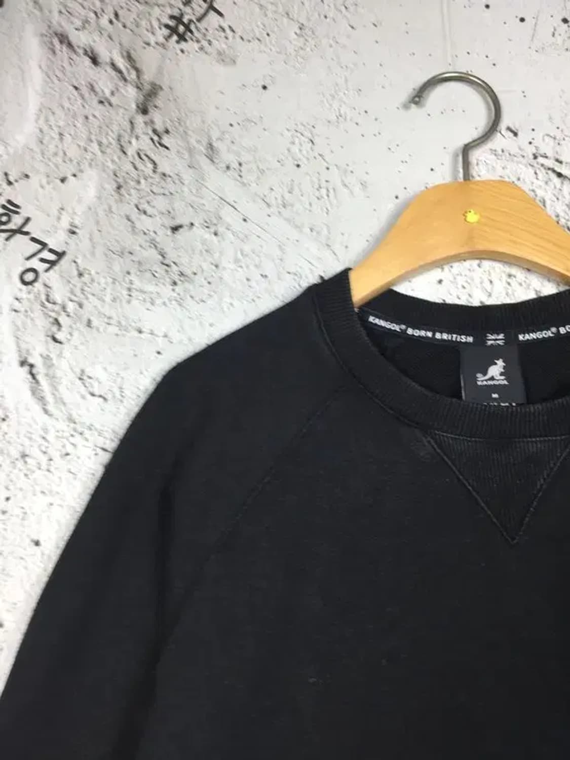 캉골 KANGOL 빈티지 스웨트 맨투맨 블랙 M 2200283 상품이미지5