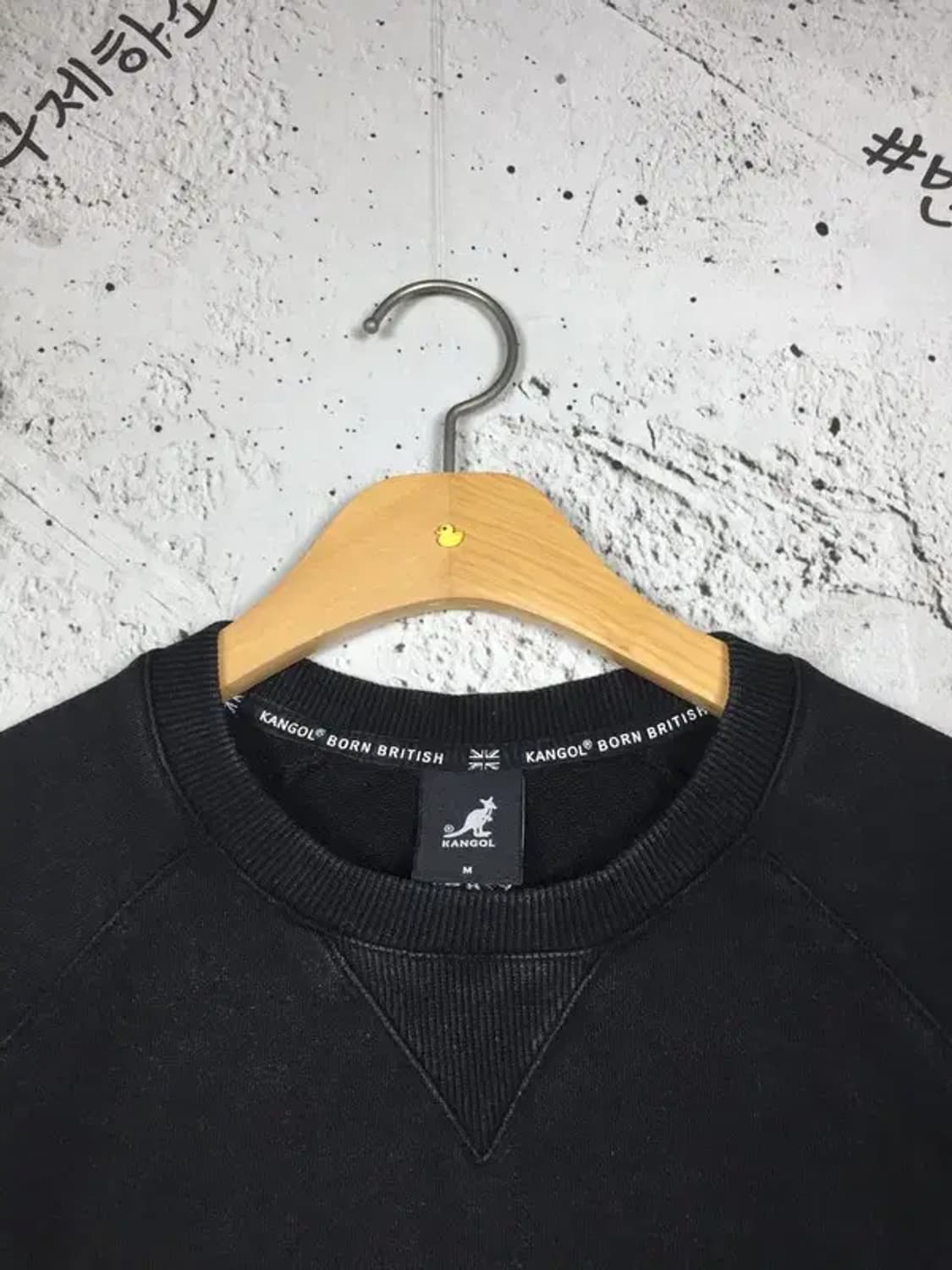 캉골 KANGOL 빈티지 스웨트 맨투맨 블랙 M 2200283 상품이미지8