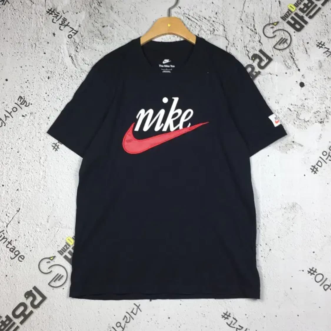 나이키 NIKE 스우시 반팔 티 블랙 100 1000661 상품이미지1