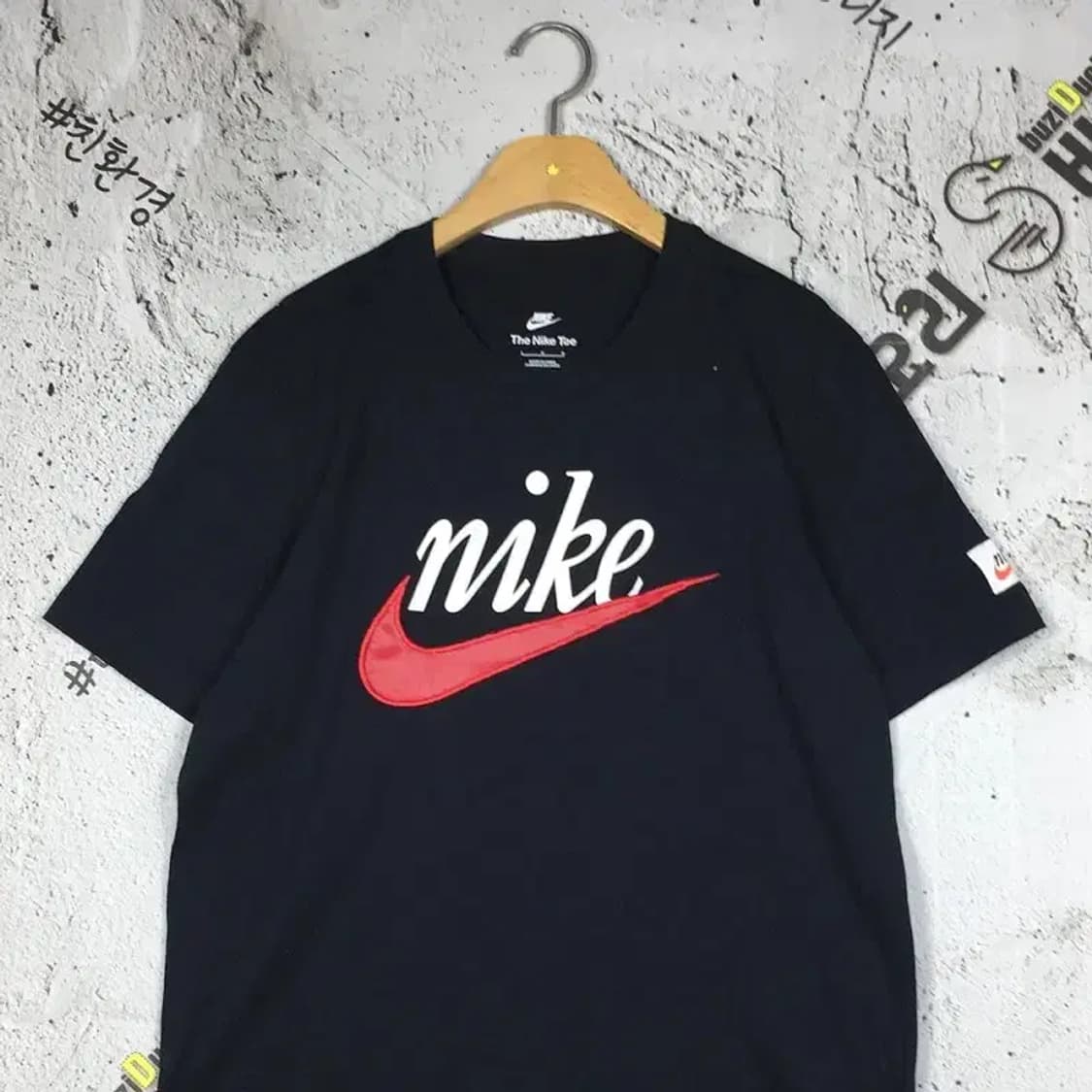 나이키 NIKE 스우시 반팔 티 블랙 100 1000661 상품이미지4