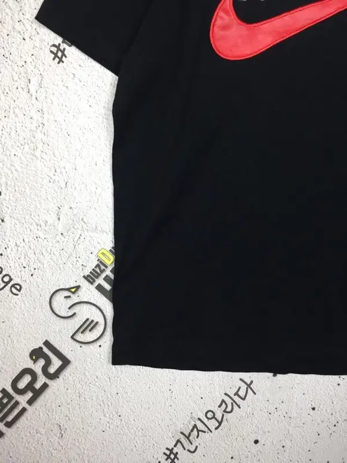 나이키 NIKE 스우시 반팔 티 블랙 100 1000661 상품이미지7