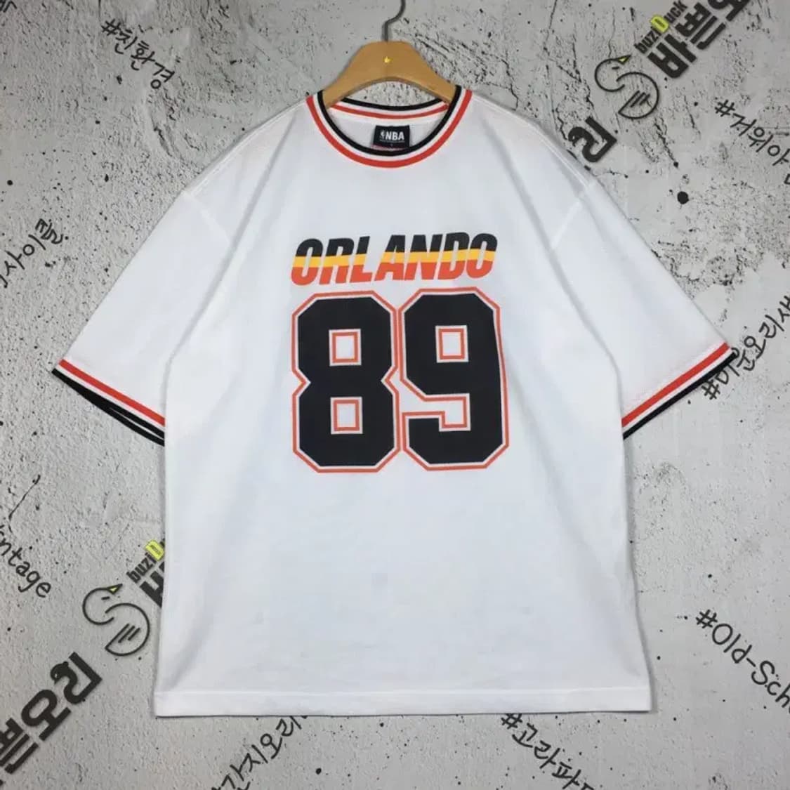 엔비에이 NBA 올드스쿨 농구 유니폼 반팔 티 화이트 L 1000662 상품이미지1