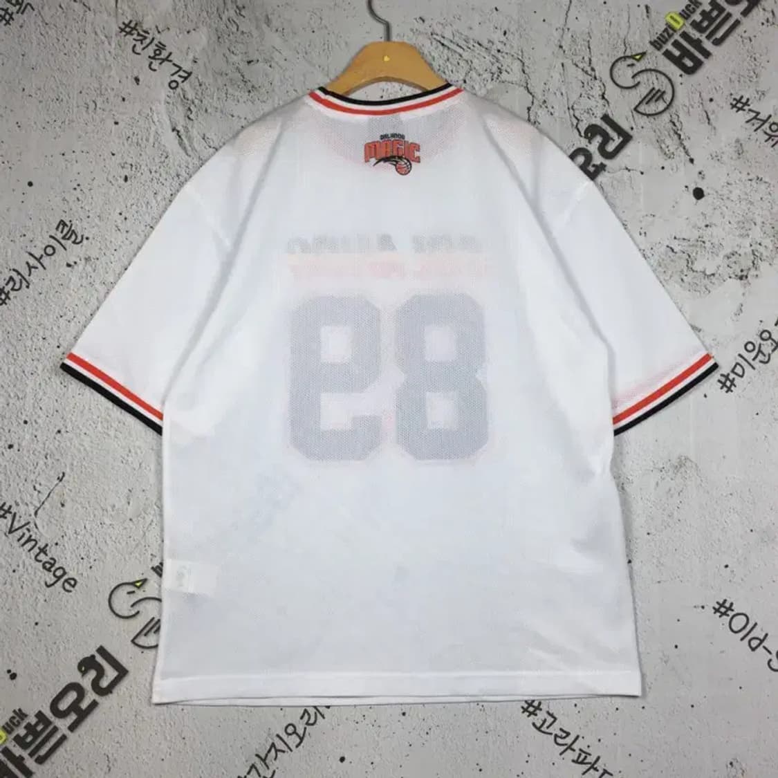 엔비에이 NBA 올드스쿨 농구 유니폼 반팔 티 화이트 L 1000662 상품이미지2