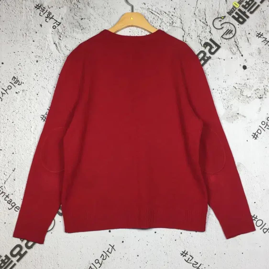 헤지스 HAZZYS 라운드 니트 레드 110 2400127 상품이미지2