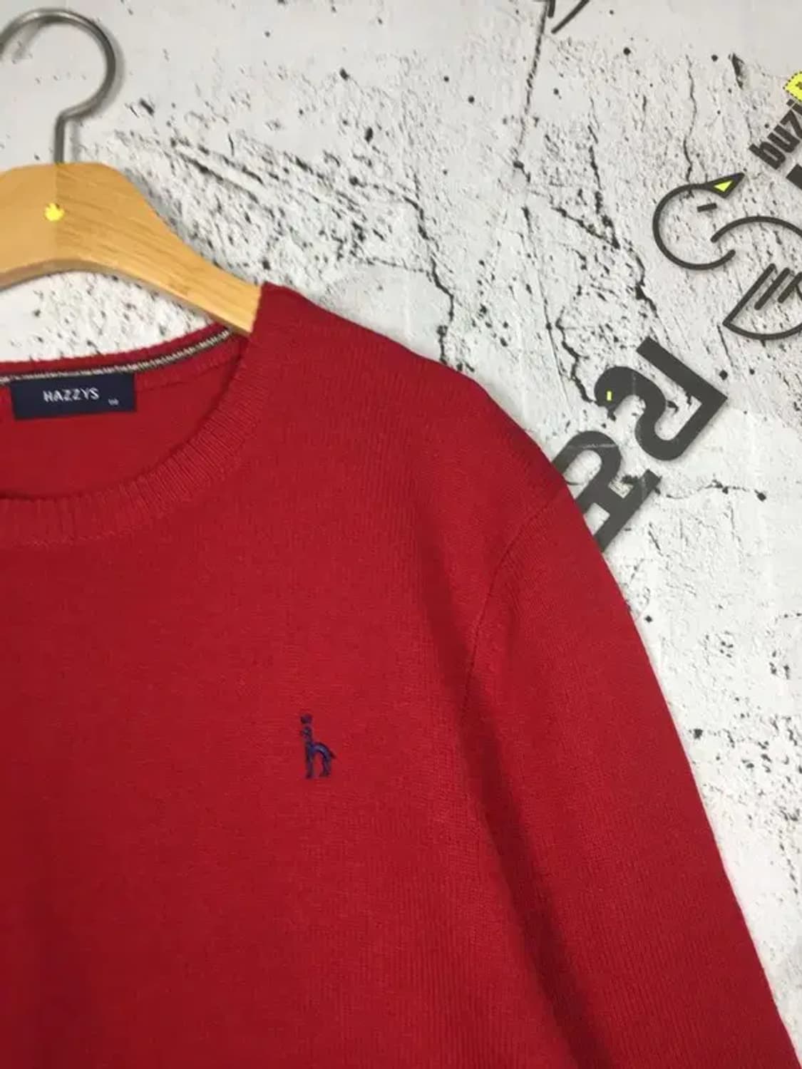 헤지스 HAZZYS 라운드 니트 레드 110 2400127 상품이미지4