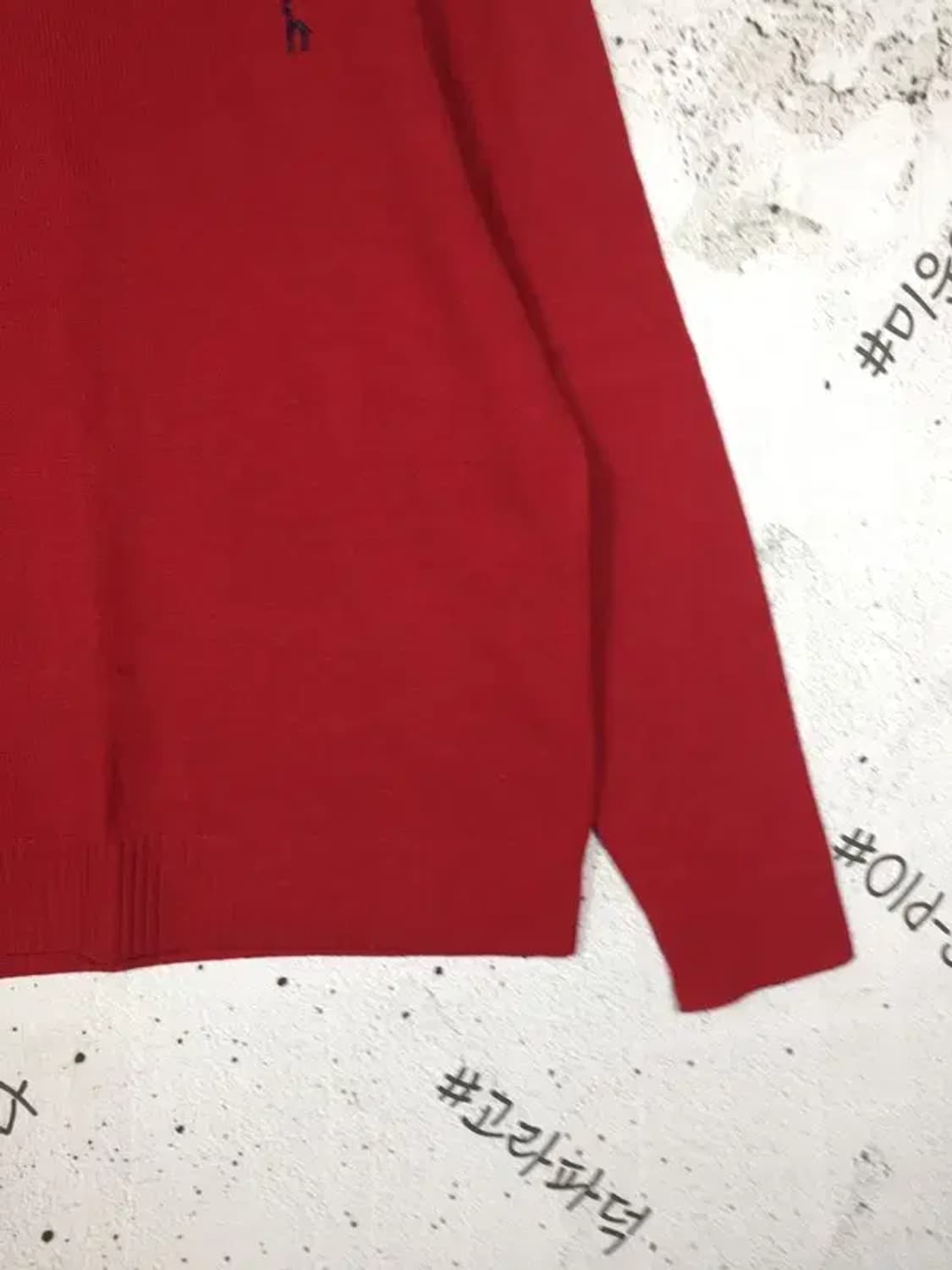 헤지스 HAZZYS 라운드 니트 레드 110 2400127 상품이미지6