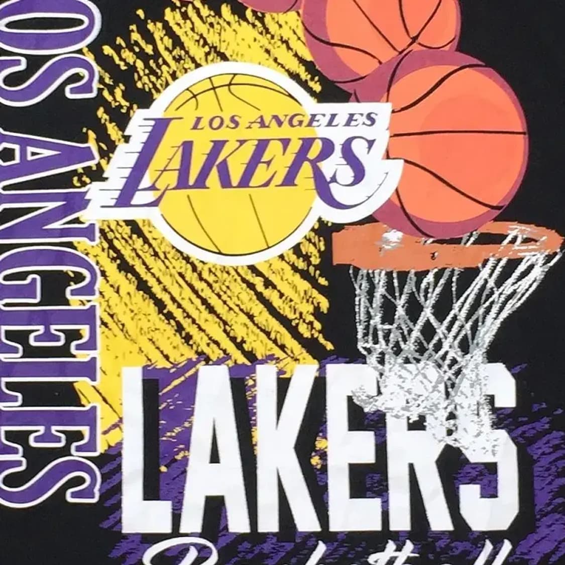 엔비에이 NBA LA 레이커스 농구 반팔 티 블랙 1X 1000665 상품이미지6