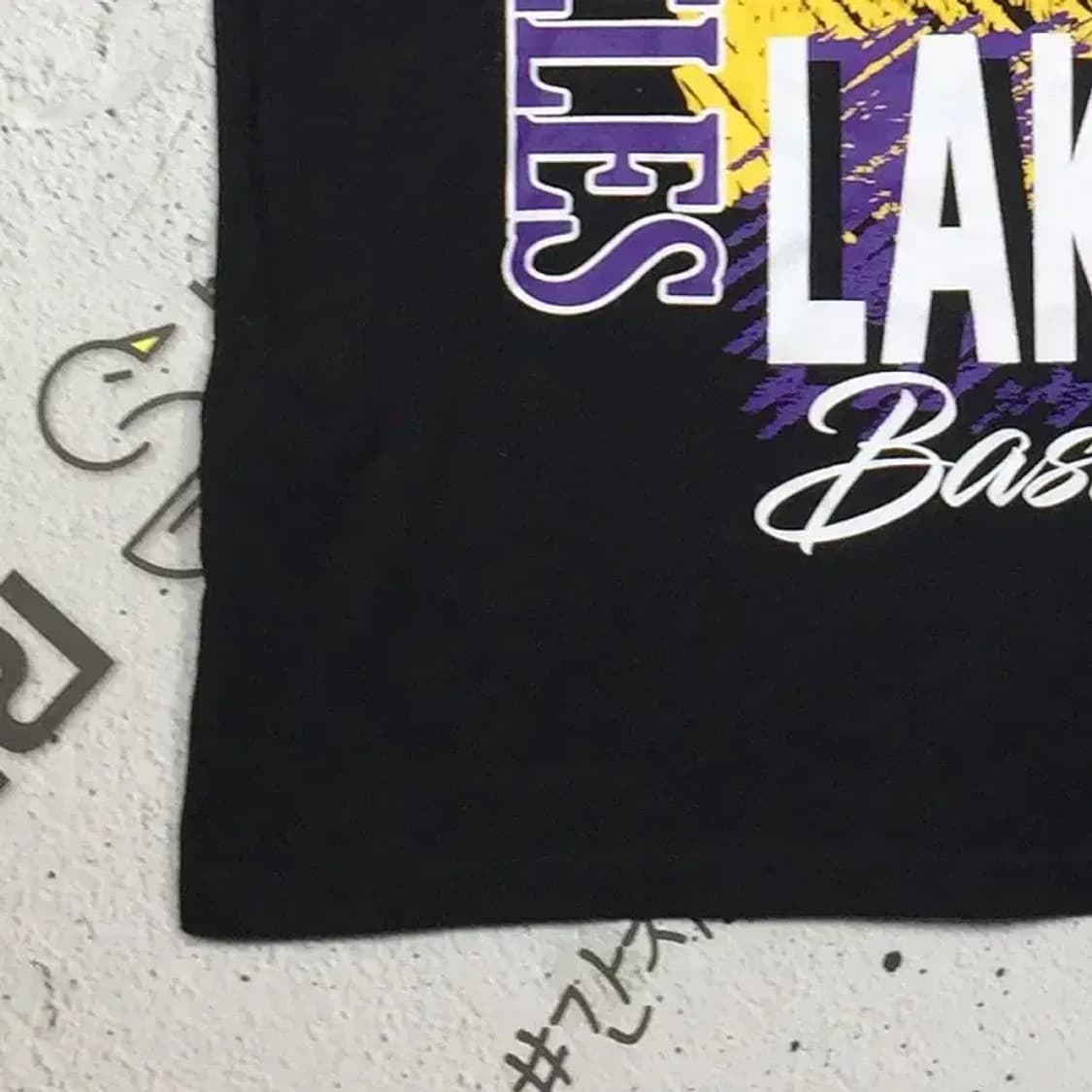 엔비에이 NBA LA 레이커스 농구 반팔 티 블랙 1X 1000665 상품이미지7