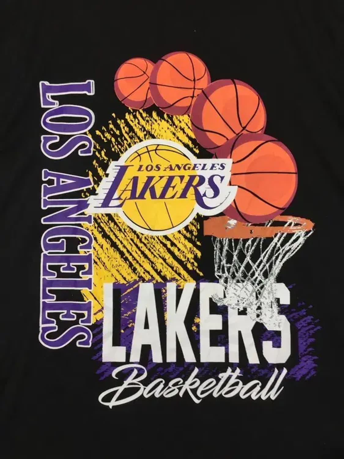 엔비에이 NBA LA 레이커스 농구 반팔 티 블랙 1X 1000665 상품이미지8