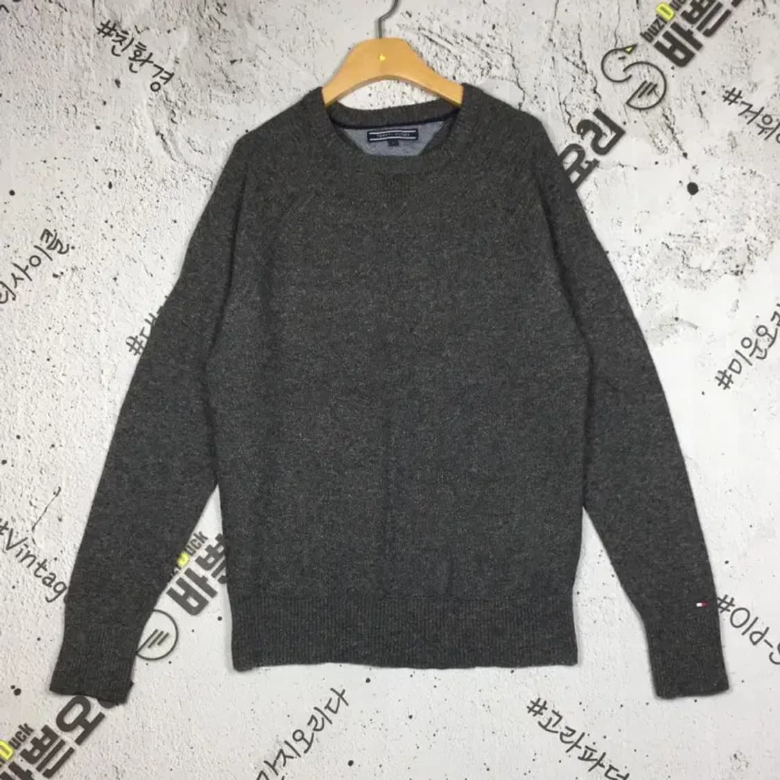 타미힐피거 TOMMY 니트 그레이 S 2400128 상품이미지1