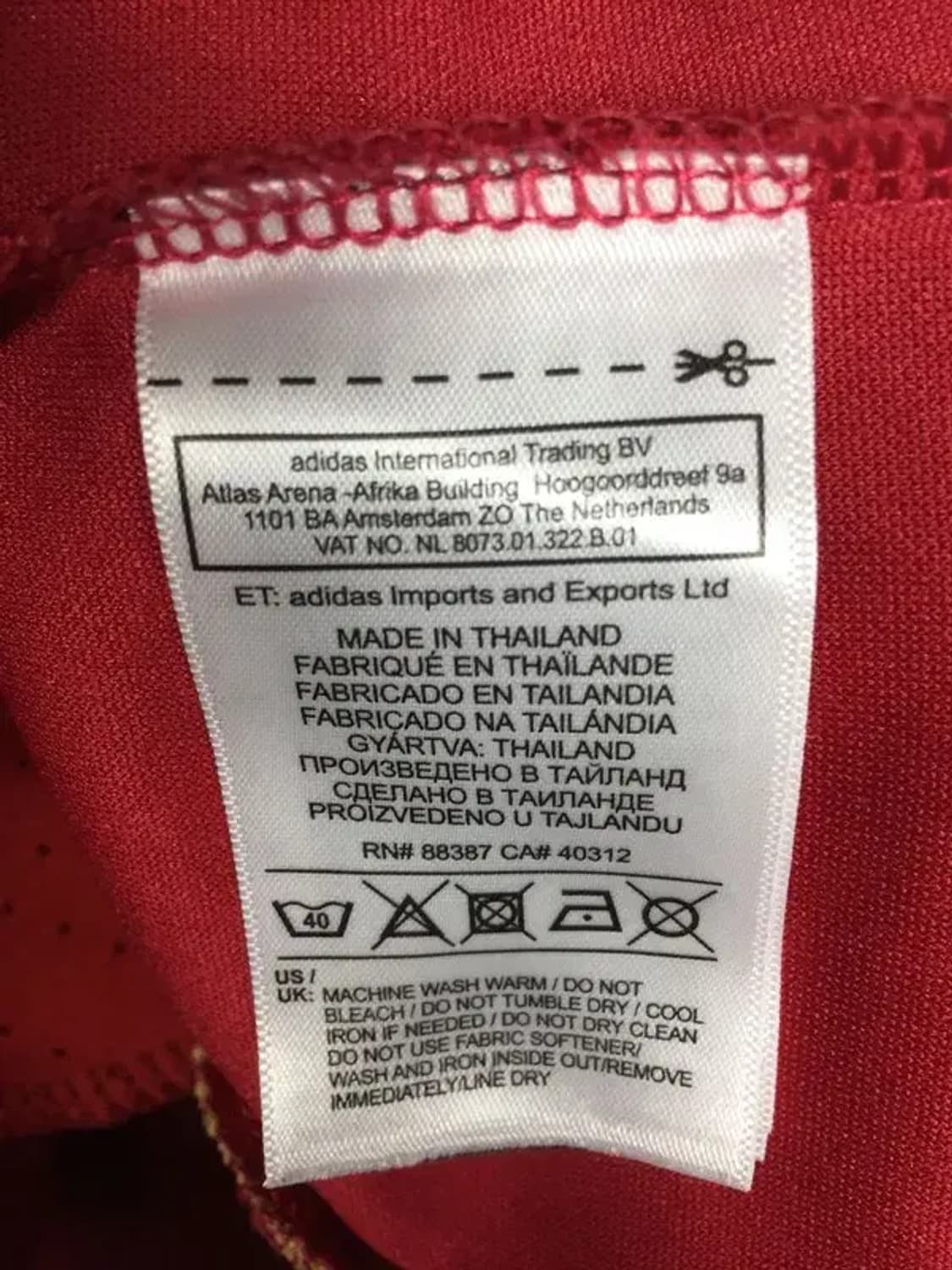 아디다스 아스날 팀가이스 우븐 져지 자켓 와인골드 M 3100278 상품이미지9