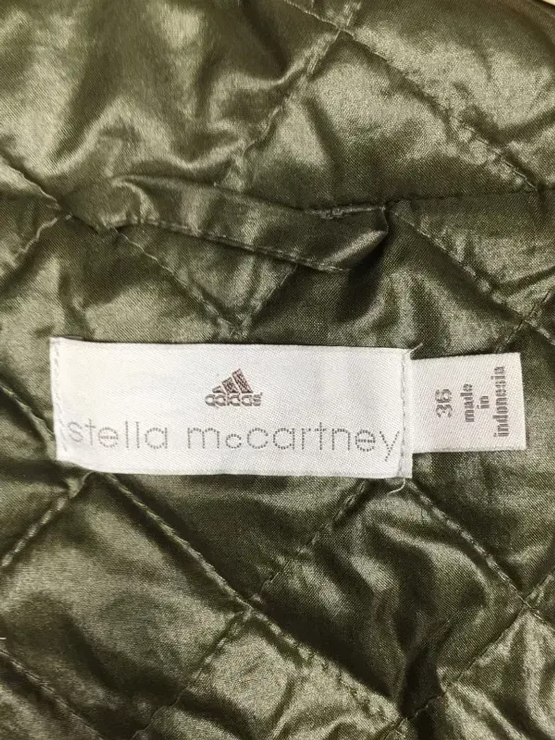 아디다스 여성 스텔라 매카트니 퀼팅 크롭 자켓 카키 36 3400249 상품이미지9