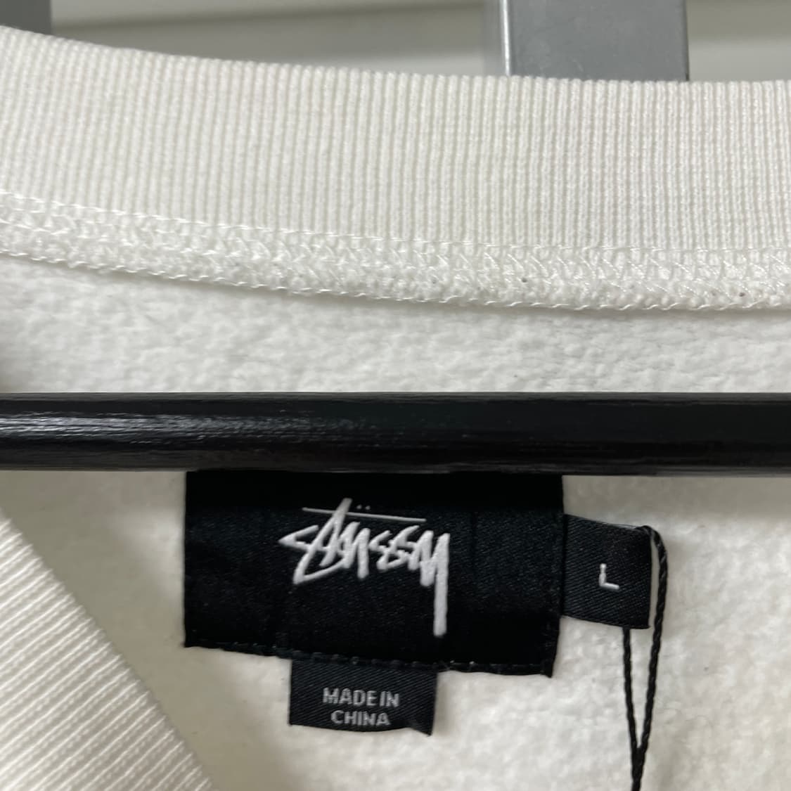 스투시 화이트 맨투맨 L 상품이미지5