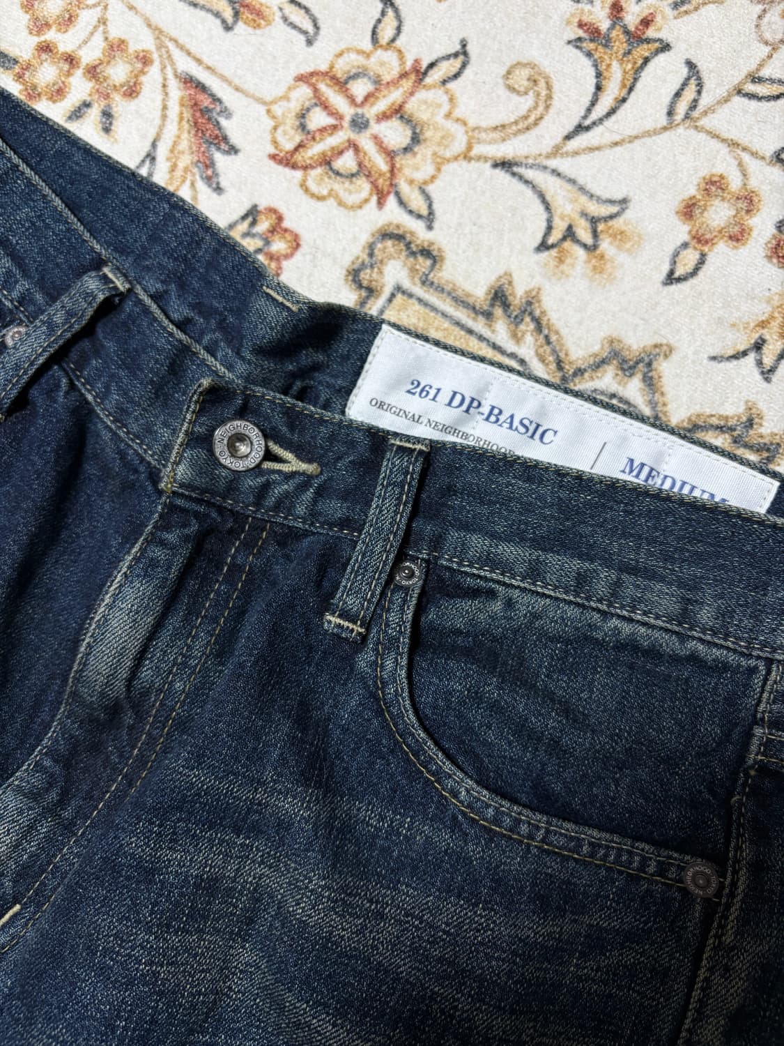 네이버후드 26SS 워시드 데님 인디고 M 상품이미지6