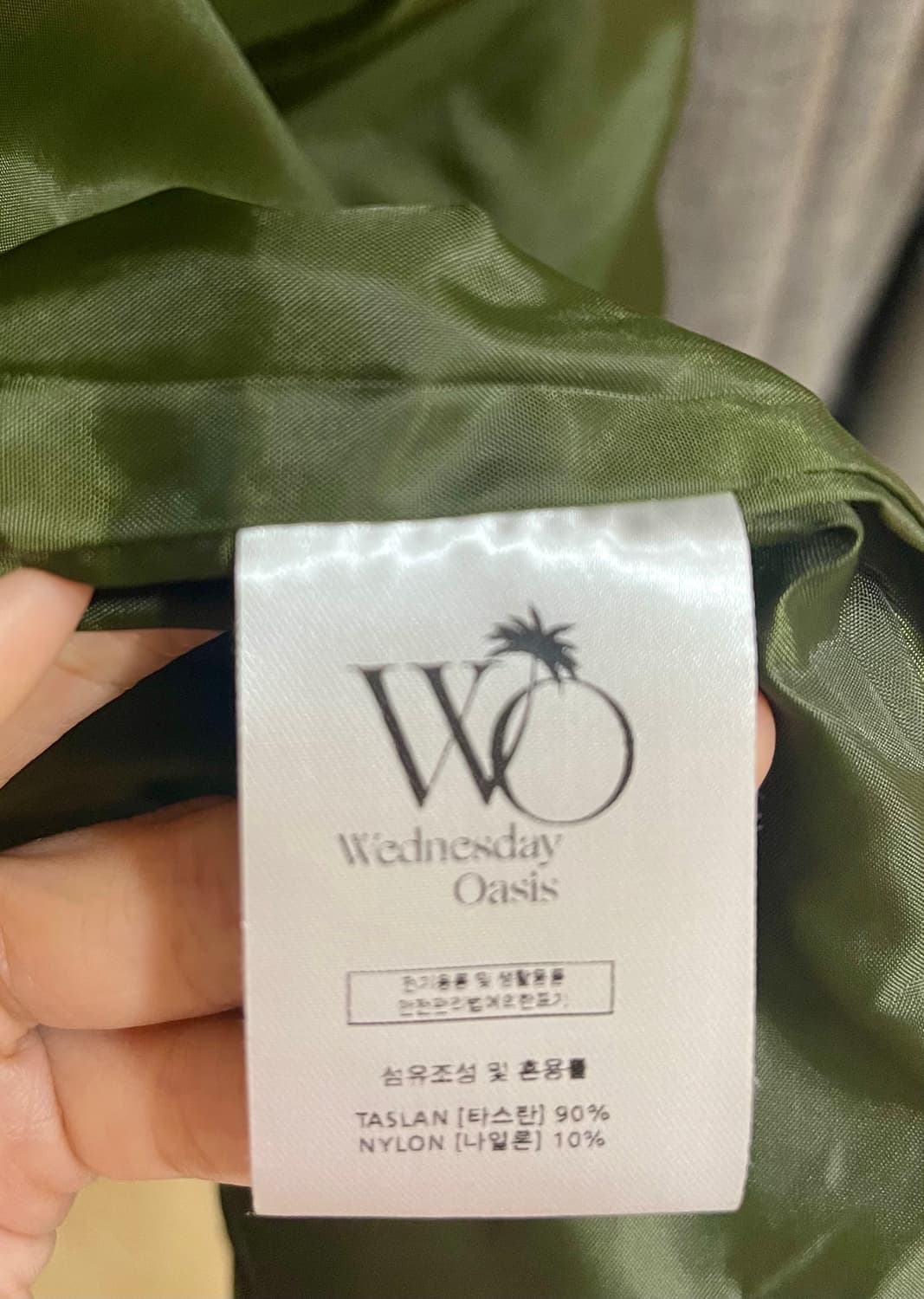 웬즈데이오아시스 M-65 나일론 숏 야상 자켓 카키 /M 상품이미지5