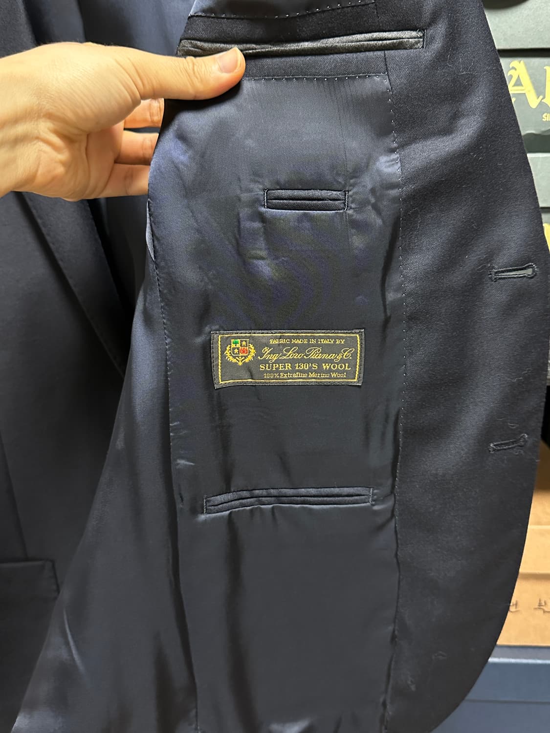 (100)제이크루 로로피아나 원단 금장블레이져 36S 상품이미지4