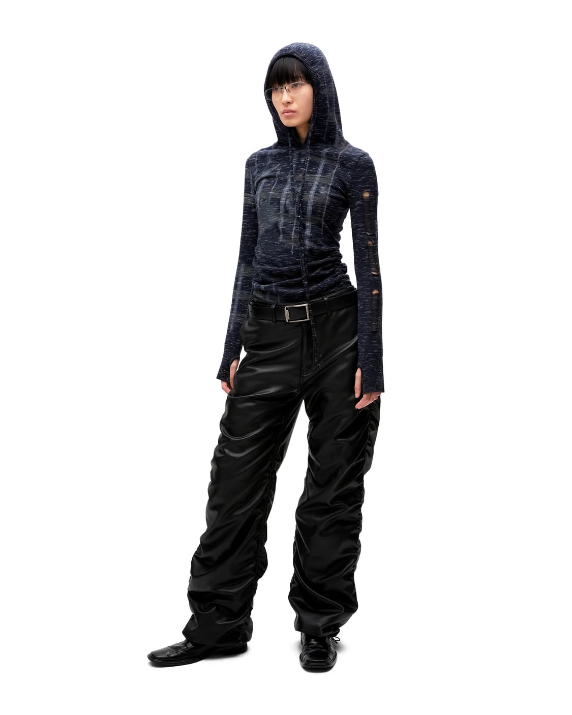 [LOADING ROOM] PUZZLED WOOL HOODIE DRESS 상품이미지1