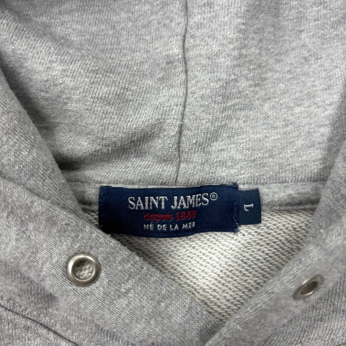 세인트 제임스 패치 로고 그레이 후드티 상품이미지4