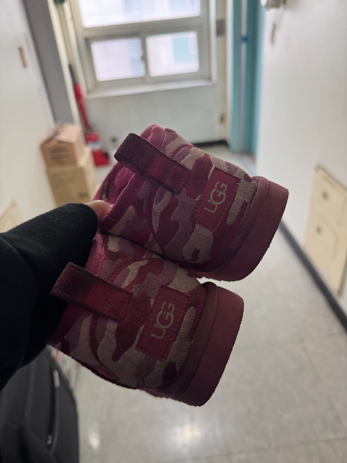 어그 x 팔라스 울트라 미니 부츠 핑크 카모 상품이미지4