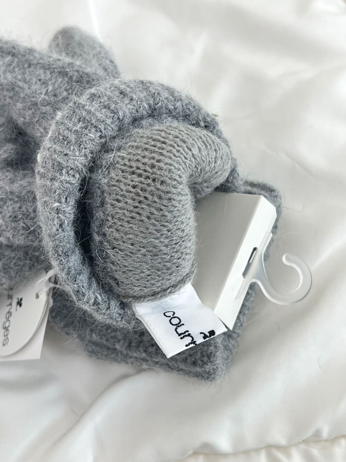 [새상품] courreges / 꾸레쥬 그레이 벙어리 장갑  상품이미지3