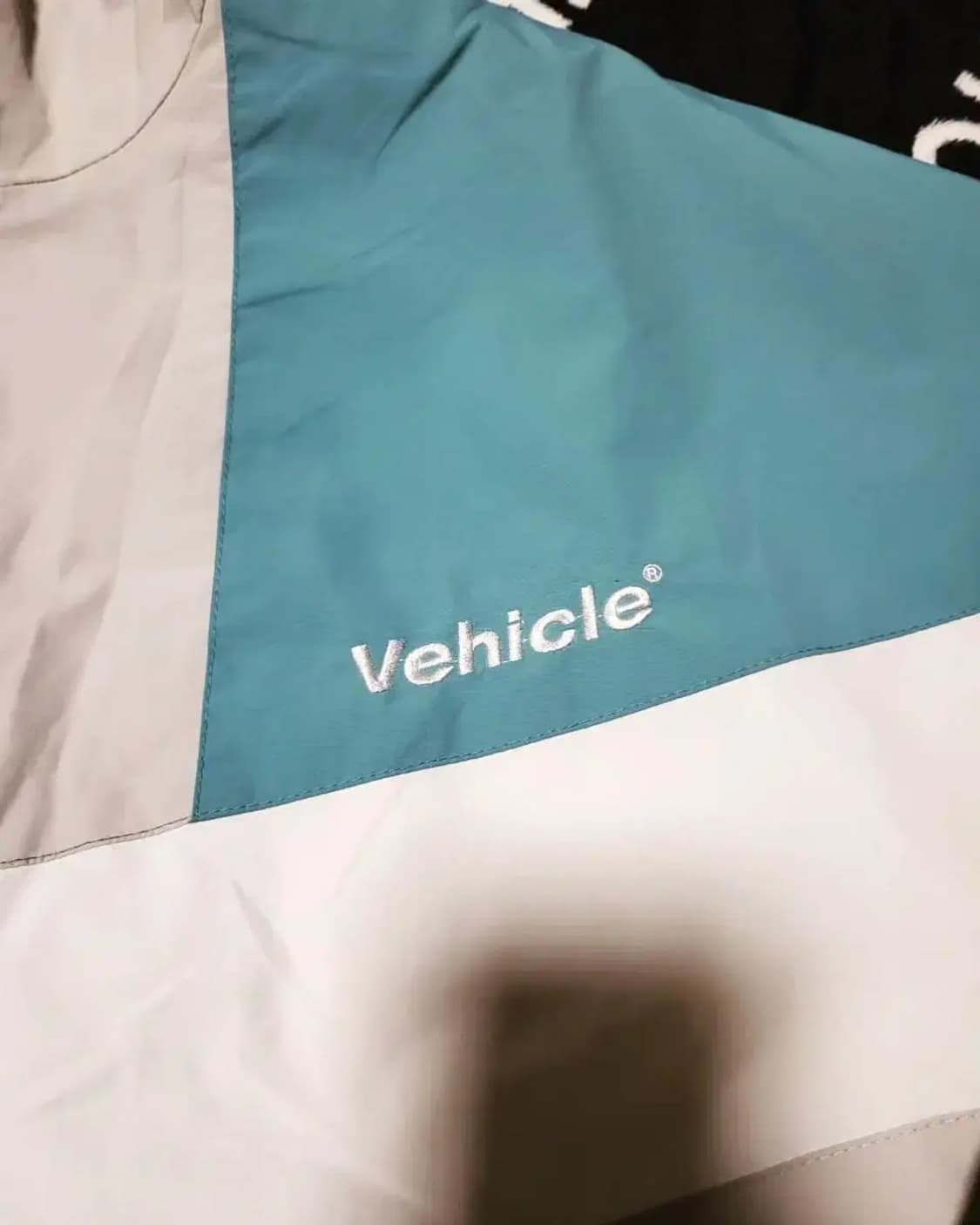 XL)vehicle 배색 윈드브레이커 삼색 바람막이 져지 상품이미지3