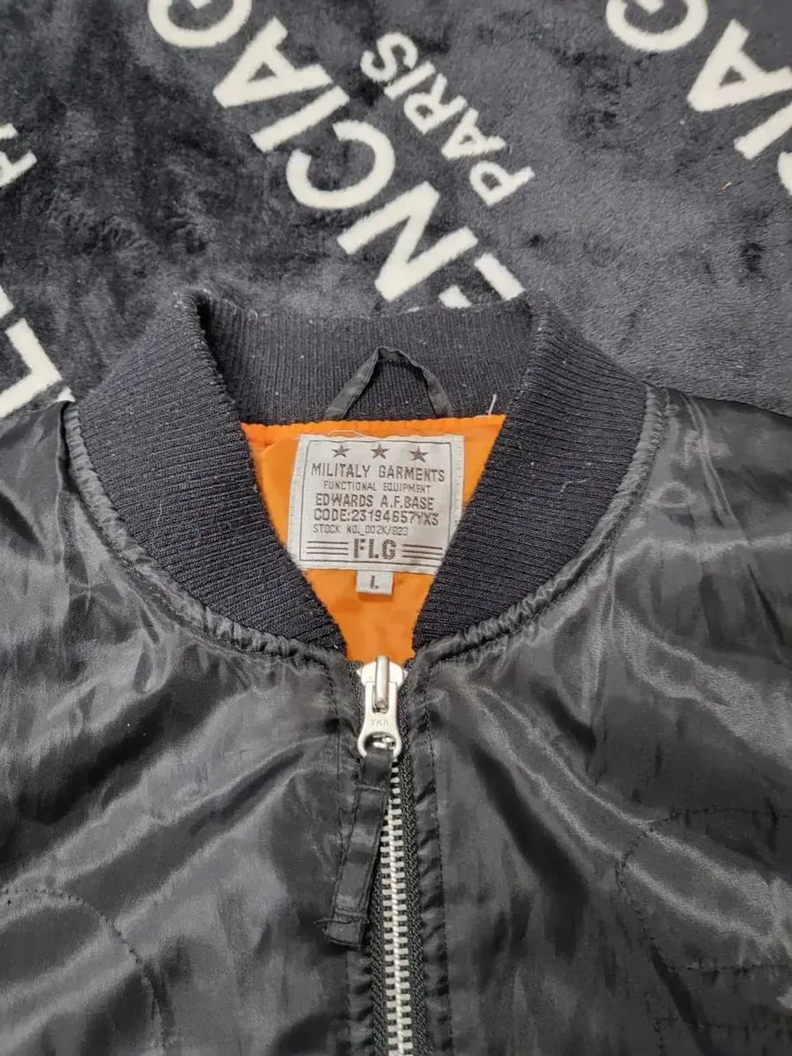 L)Military gaments flight jacket black 상품이미지5