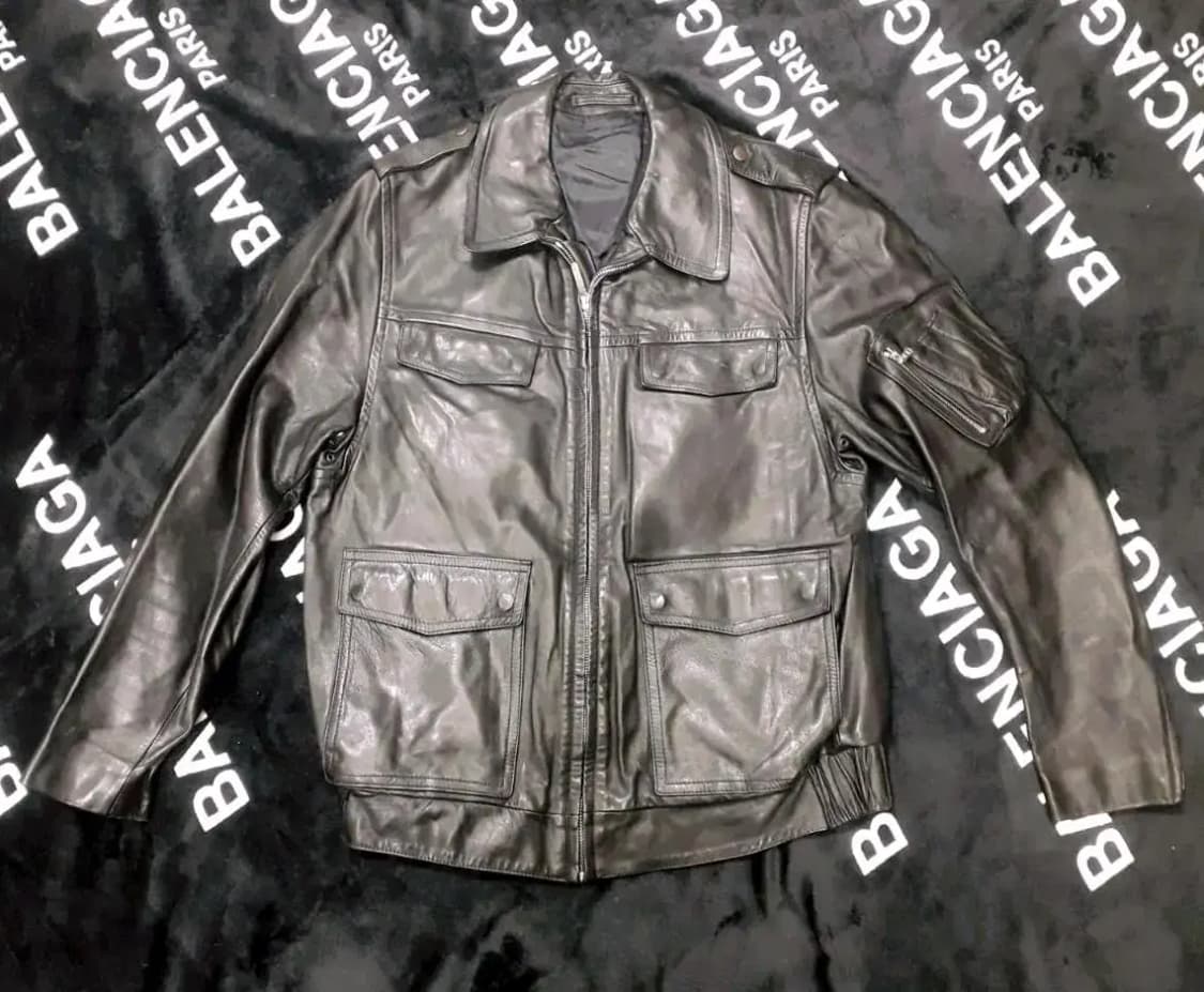 German Police  Leather Jacket 상품이미지1