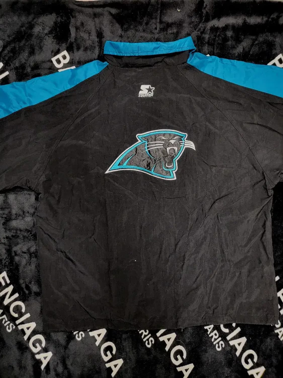XL)스타터xNFL 1990s 캐롤라이나 팬서스 나일론 셋업/세트 상품이미지4