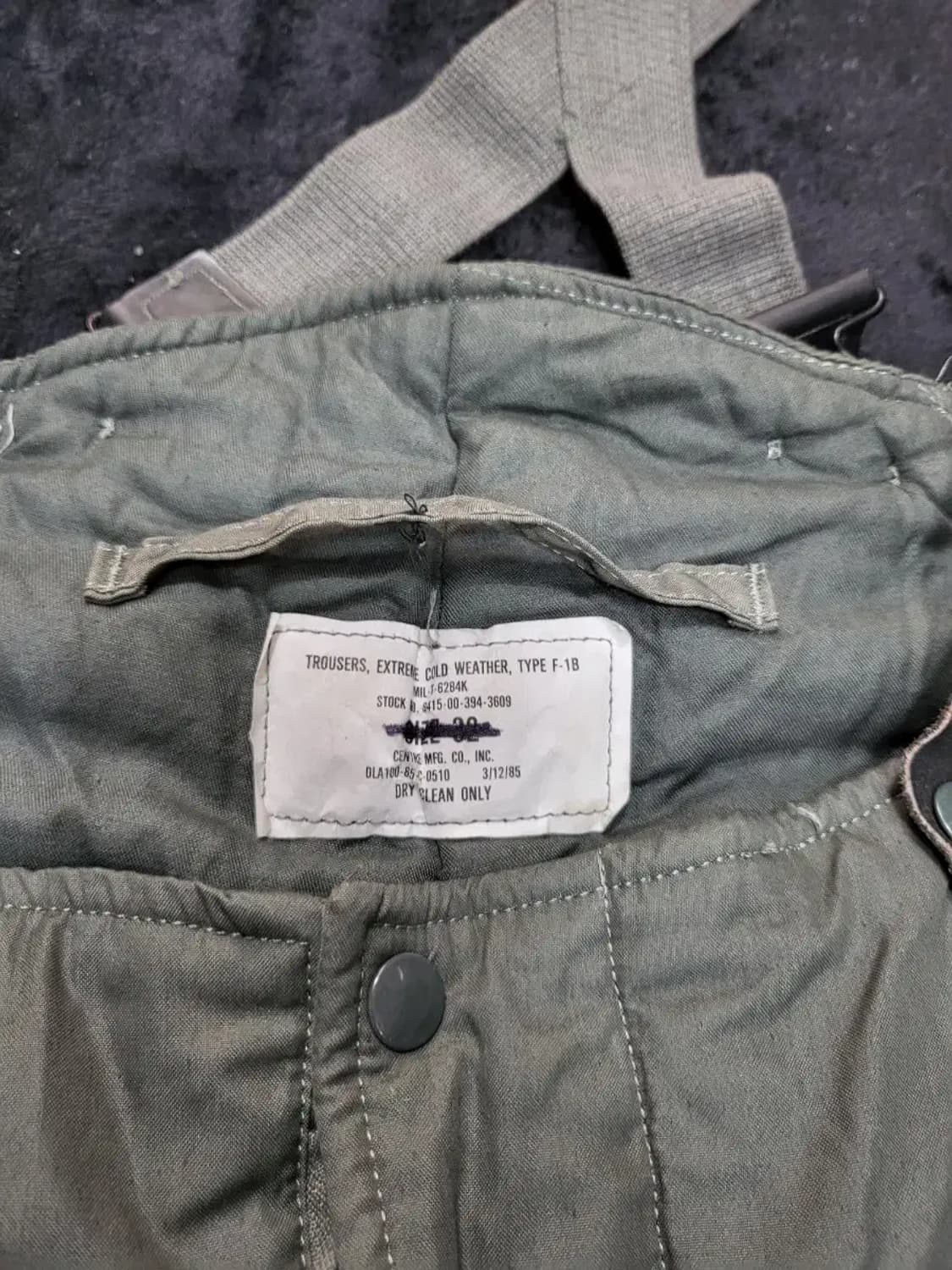 32)미군 공군 파일럿 팬츠 멜빵바지 오버롤 F-1B 상품이미지5