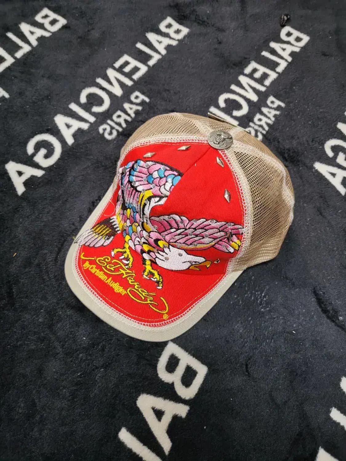 새상품)에드하디(Ed-hardy) 독수리 레드 빈티지 매쉬캡 상품이미지2