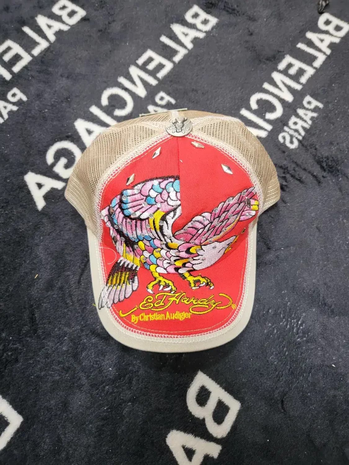 새상품)에드하디(Ed-hardy) 독수리 레드 빈티지 매쉬캡 상품이미지3