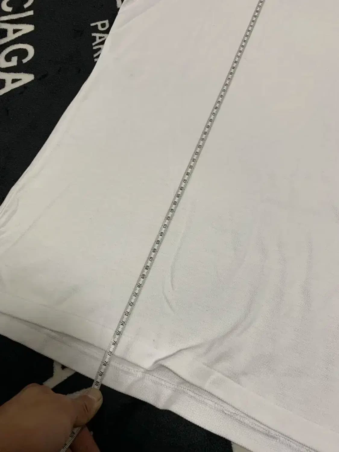 새것)L~2XL)폴로 랄프로렌 PK 슬림핏 흰색 카라넥 반팔티 화이트 상품이미지6