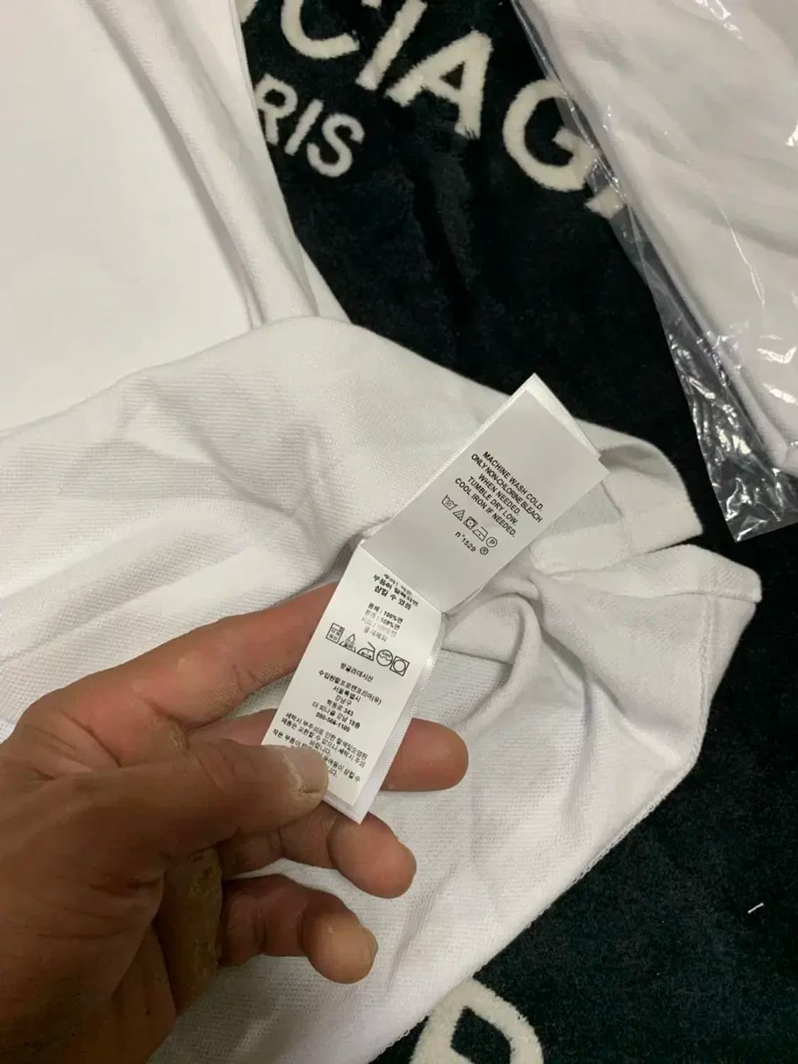 새것)L~2XL)폴로 랄프로렌 PK 슬림핏 흰색 카라넥 반팔티 화이트 상품이미지7