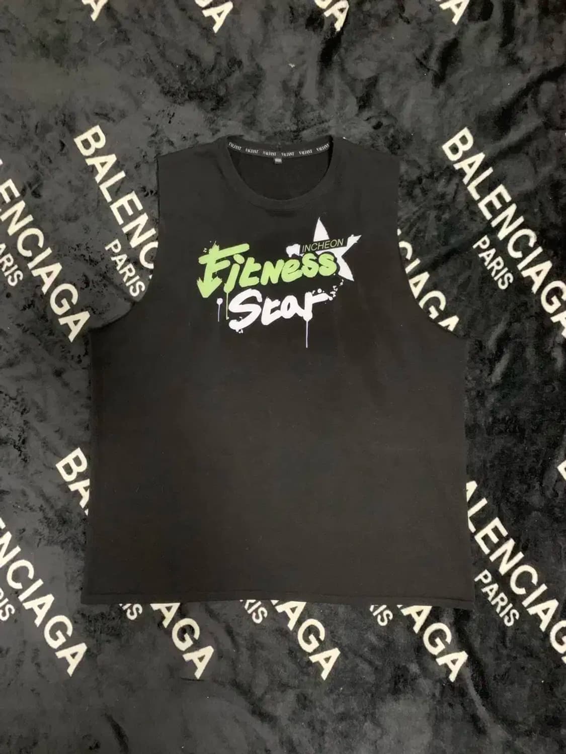 3XL)발리안트 피트니스스타 인천 블랙 나시 민소매 상품이미지2