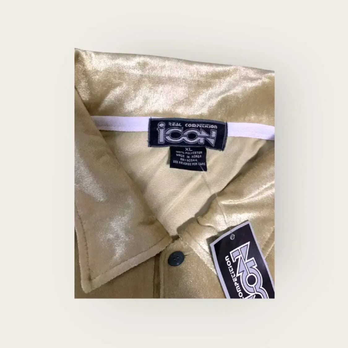 새것)XL)ICON 아이콘 벨벳 시애틀 시호크 카라넥 반팔 벨루아 벨뱃 상품이미지4