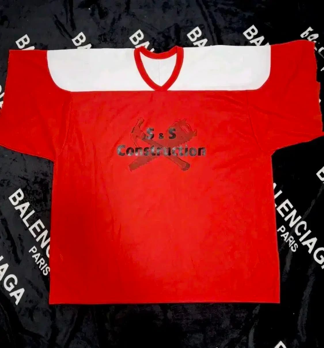 S&S Construction 미국 건설 컴퍼니 반팔 커스텀 유니폼 상품이미지1