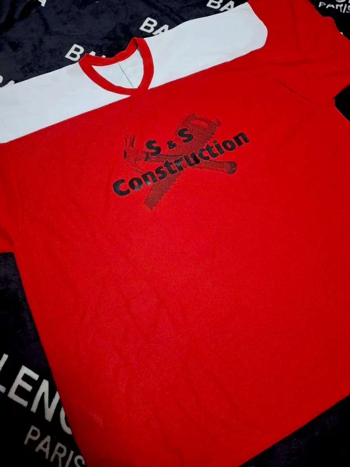 S&S Construction 미국 건설 컴퍼니 반팔 커스텀 유니폼 상품이미지2