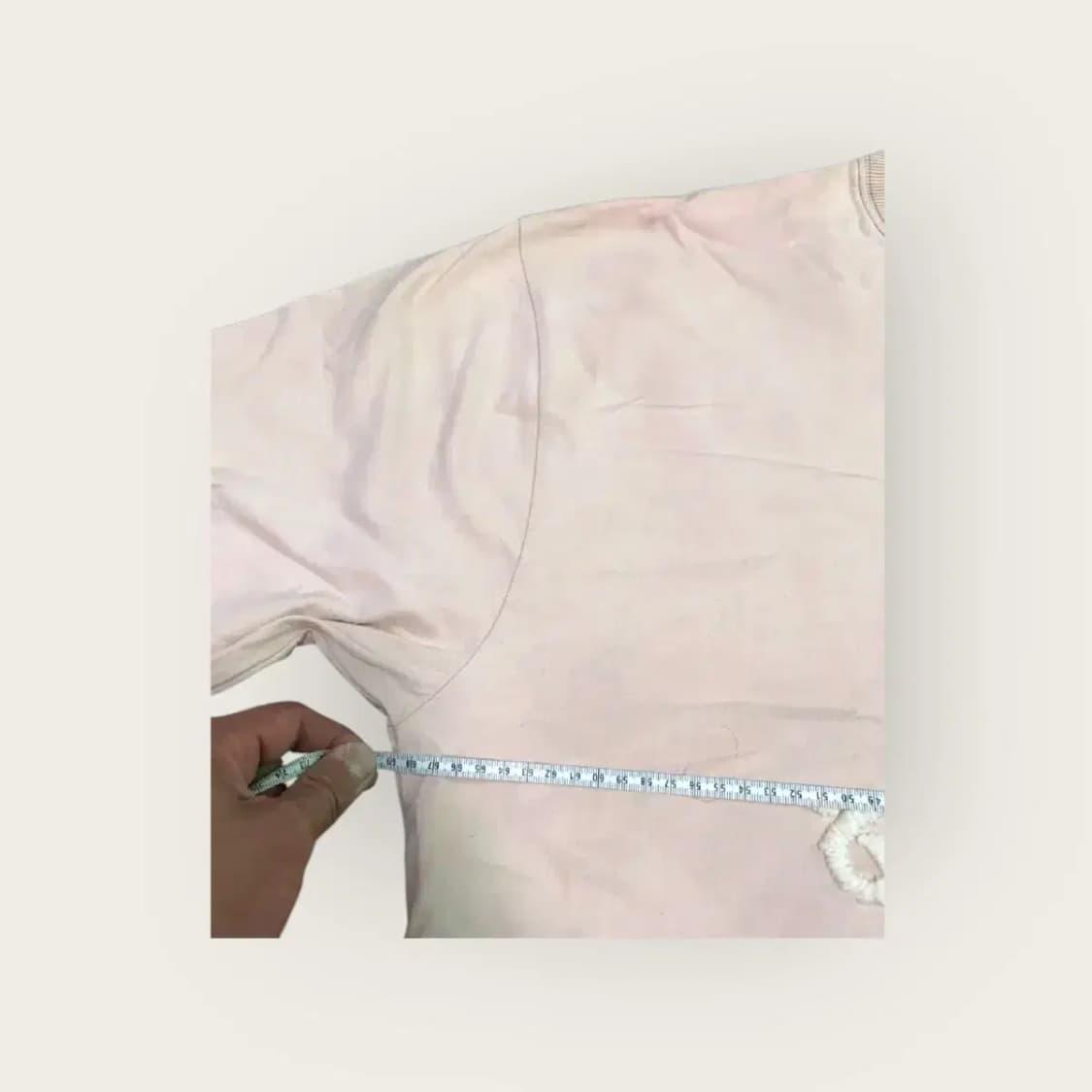 L)ECKO UNLTD 에코 언리미티드 빈티지 연핑크 오버핏 루즈핏 반팔 상품이미지7